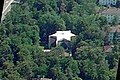 A synagogue in Karlsruhe, Germany, with the outline of a Star of David