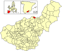Location of Alicún de Ortega