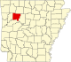 标示出约翰逊县位置的地图