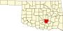 Pontotoc County map