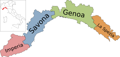 Provinces of Liguria