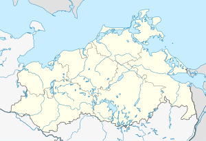 亚伯尔在梅克伦堡-前波美拉尼亚州的位置