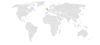 Location map for Moldova and the United Kingdom.