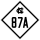 North Carolina Highway 87A marker