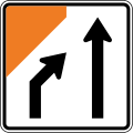 Lane management (two lanes, left lane merges)