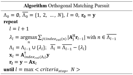 正交匹配追踪算法