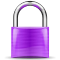 Purple padlock