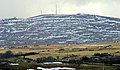 Slieve Croob from the west, covered with patches of snow