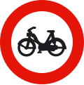 R-105 No mopeds (and vehicles for people with reduced mobility)