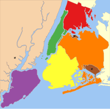 The 5 Boroughs of New York City