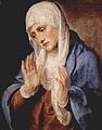 悲伤的圣母，由提香所作，1554年