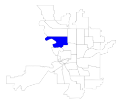 Location within the city of Spokane