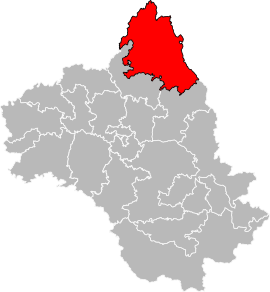 Situation of the canton of Aubrac et Carladez in the department of Aveyron