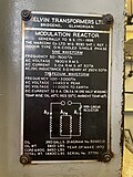 Modulation reactor detail