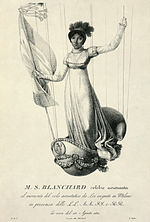 Sophie makes her ascent in Milan on 15 August 1811 to mark the 42nd birthday of Napoleon.