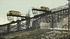 Streetcars riding an incline in Cincinnati in 1904