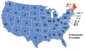 Map of the 1936 electoral college