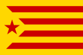 Catalan pro-independence flag Estelada Vermella