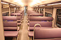 Second class interiors of a refurbished unit.