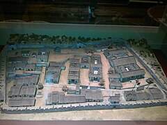 展示19世纪中期九龙寨城状况的模型