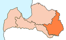Location of Diocese of Rēzekne-Aglona in Latvia