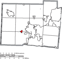 Location of Millville in Butler County