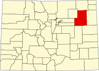 科罗拉多州华盛顿县地图