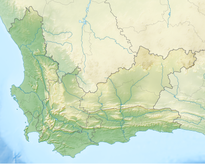 Location map South Africa Western Cape