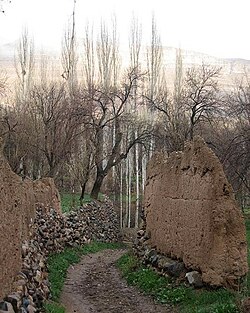 Bijegan village walls.