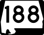 State Route 188 marker