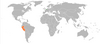 Location map for Belgium and Peru.