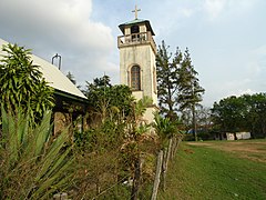 The church in the center of the village