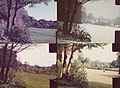 A series of views taken from Jarrow block across the college grounds between Autumn 1979 and Summer 1980