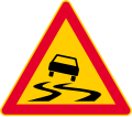 Slippery road (formerly used )