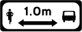 P 071a Safe Overtaking of Cyclists 1.0m