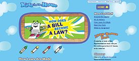 美国联邦政府网站，以卡通方式解释立法过程