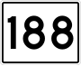 State Route 188 marker