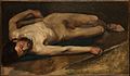 艾德加·窦加《裸男》，1856年，现藏于大都会艺术博物馆
