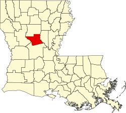 Location within the U.S. state of Louisiana