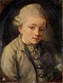 Mozart painted by Greuze