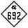 North Carolina Highway 692 marker