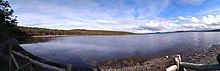 Panorama picture showing the lake