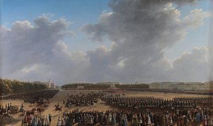 "Parade on the Champ de Mars" by Grigory Chernetsov (1831)