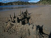 Sandcastle on Oneroa Beach