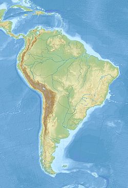 Oruro在南美洲的位置