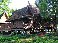 Thap Khwan Residence and garden, one of the residence in Sanam Chan Palace, Nakhon Pathom.