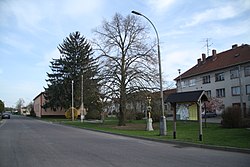 Centre of Jakubov u Moravských Budějovic