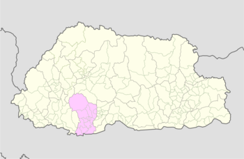 Lajab Gewog is located in Dagana District