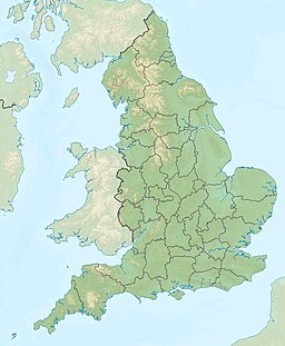 Location of the reservoir in Derbyshire, England.