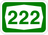Route 222 shield}}